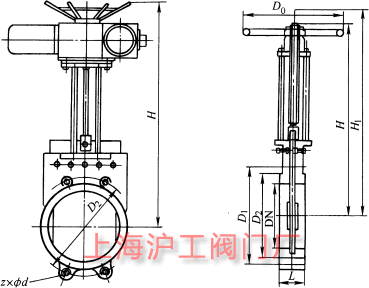 Z73X��Z373X �� PN2.5~PN16 �T�F��(du��)�Aʽ�{Һ�y��Ҫ���μ��Y(ji��)��(g��u)�ߴ�ʾ��D