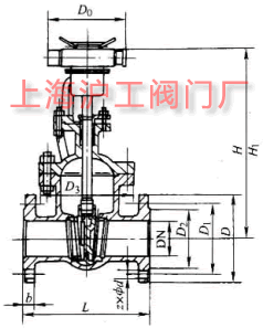 Z941H-16Q��Z941H-25Q ��늄�Шʽ�T�F�l�y��Ҫ���μ��Y���ߴ�ʾ��D